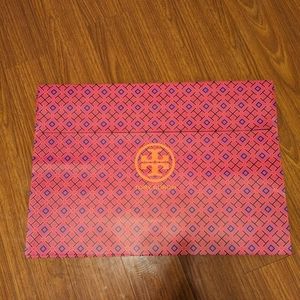 Two Large Tory Burch gift bag velcro closure 27x19x5